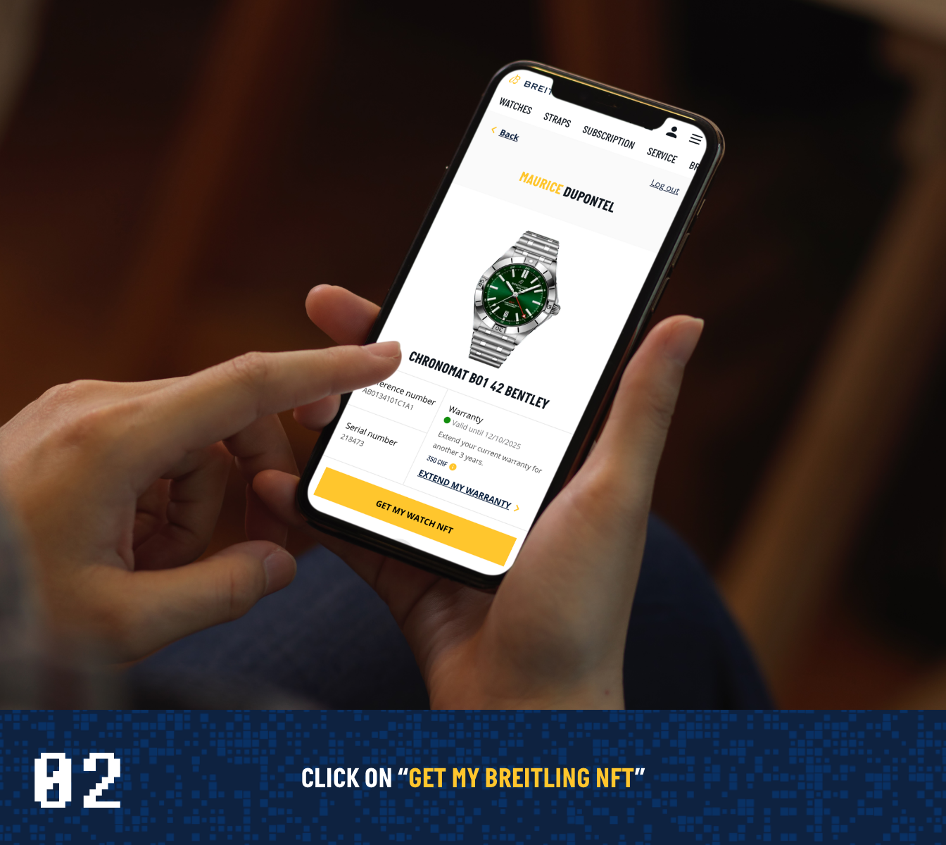 02 CLICK ON "GET MY BREITLING NFT" (2)