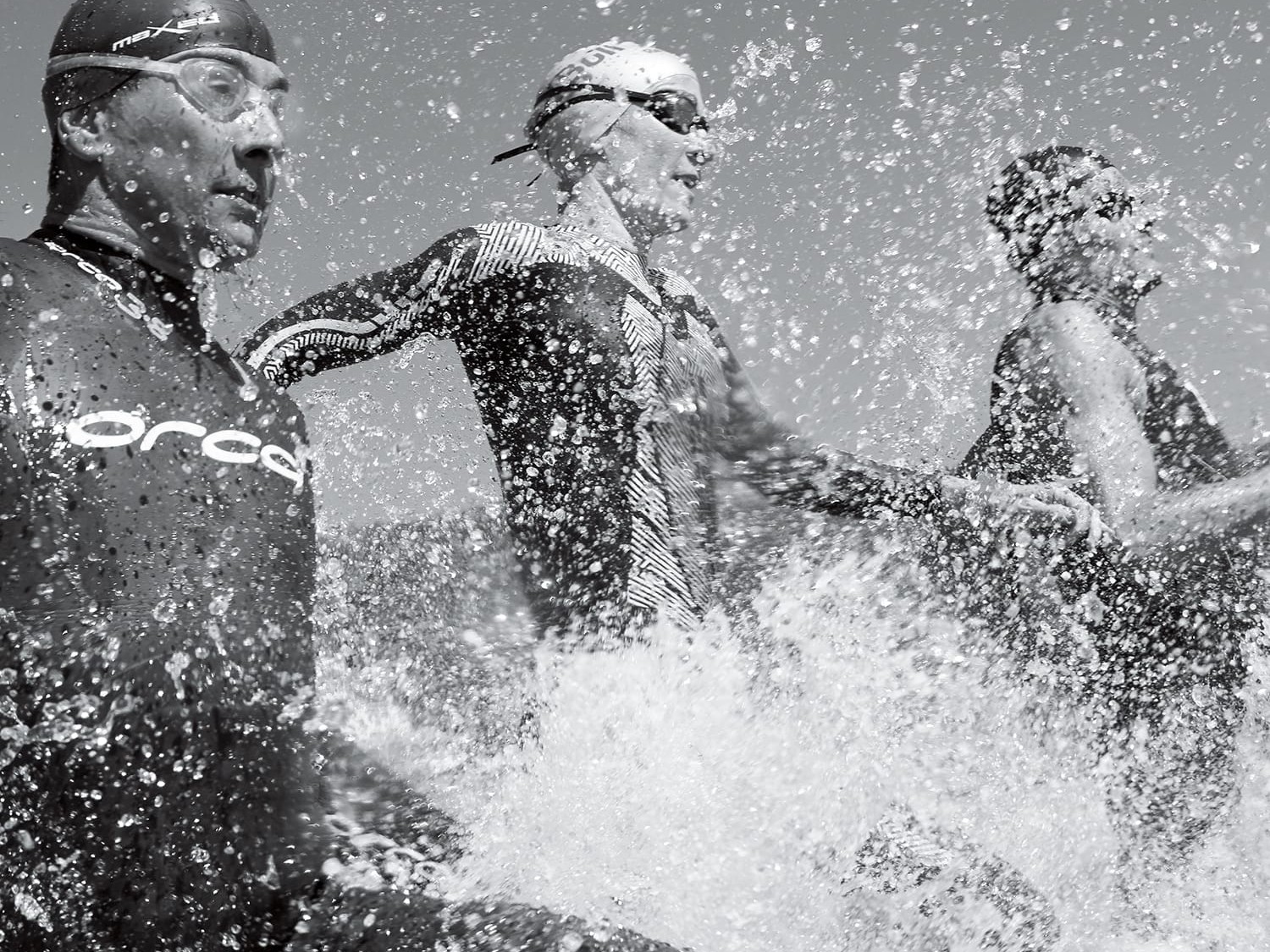 Three Ironman athletes represent the Ironman Breitling collection