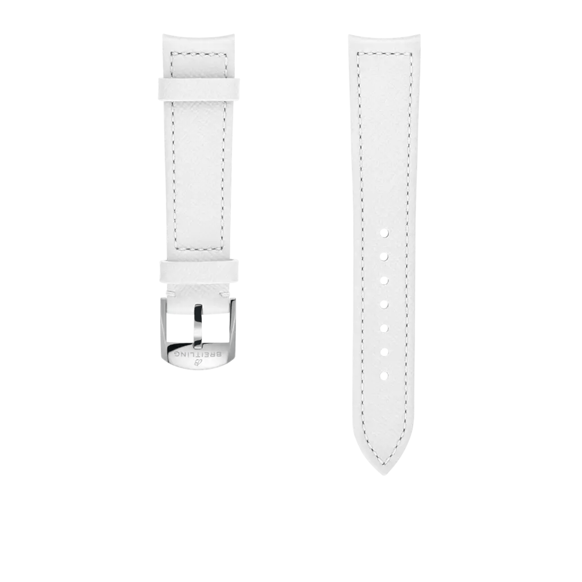White calfskin leather strap - 542X - image 1