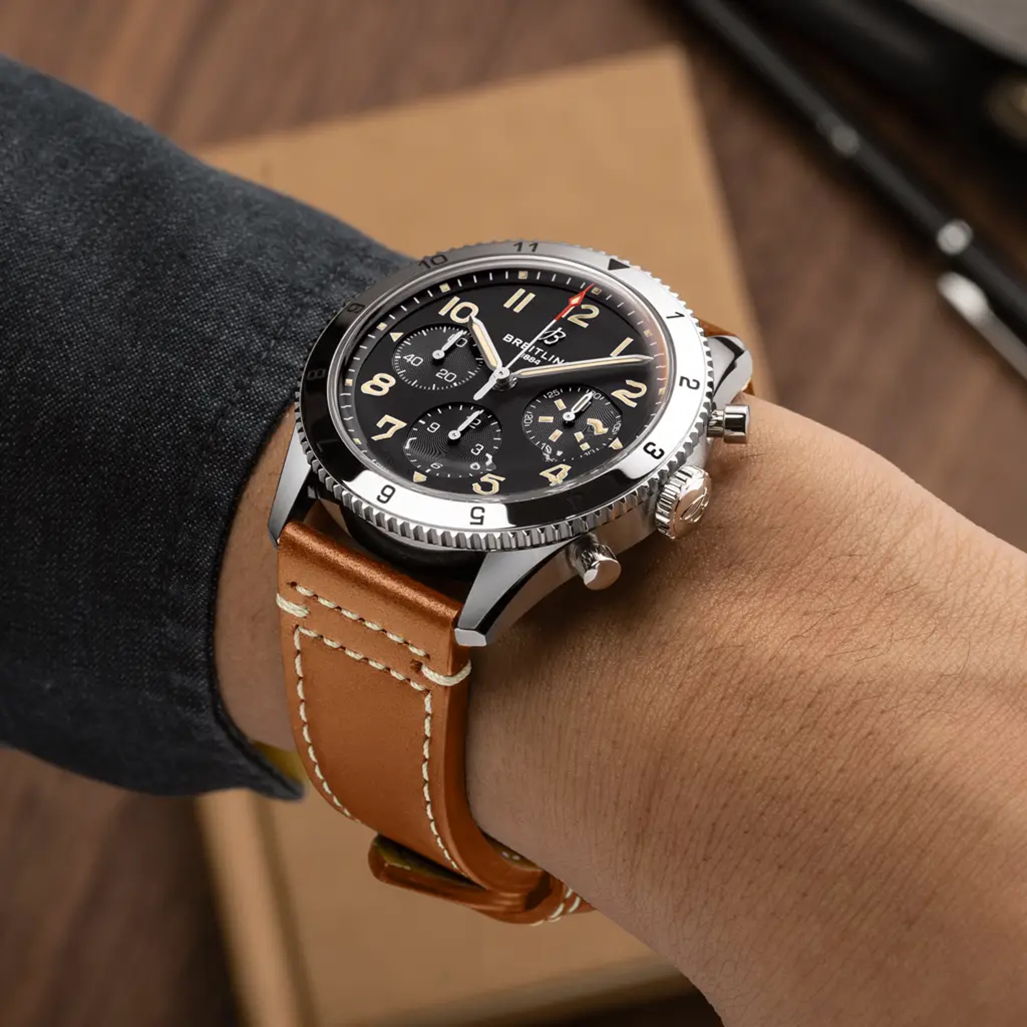 Classic AVI Chronograph 42 P-51 Mustang - A233803A1B1X1 - image 5