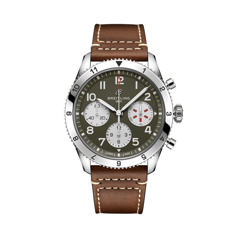 Classic AVI Chronograph 42 Curtiss Warhawk, reference A233802A1L1X1. Link to product details.