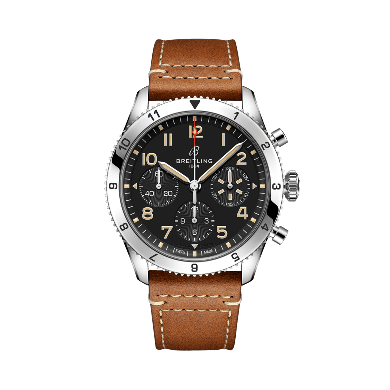 Classic AVI Chronograph 42 P-51 Mustang, reference A233803A1B1X1. Link to product details.