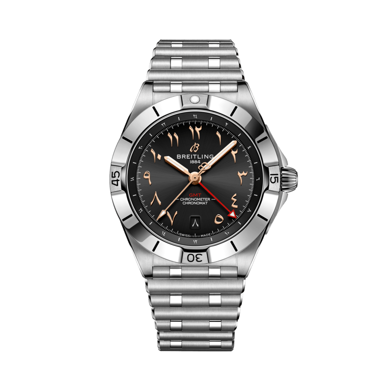 Chronomat Automatic GMT 40, reference A323982B1B1A1. Link to product details.