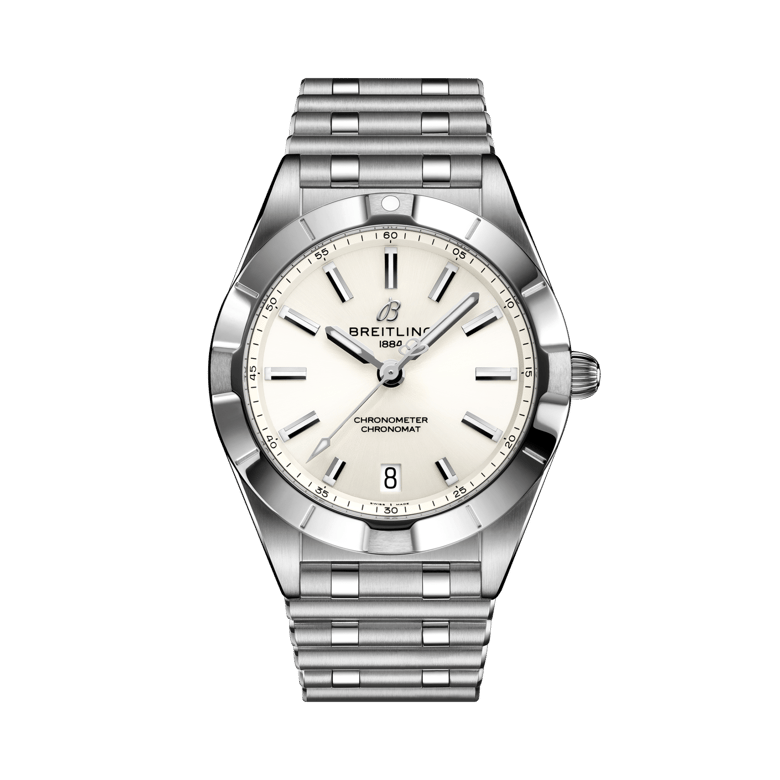 Chronomat 32, reference A77310101A2A1. Link to product details.