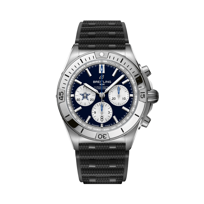 Chronomat B01 42 NFL Dallas Cowboys Edition, reference AB01342B1C1S1. Link to product details.
