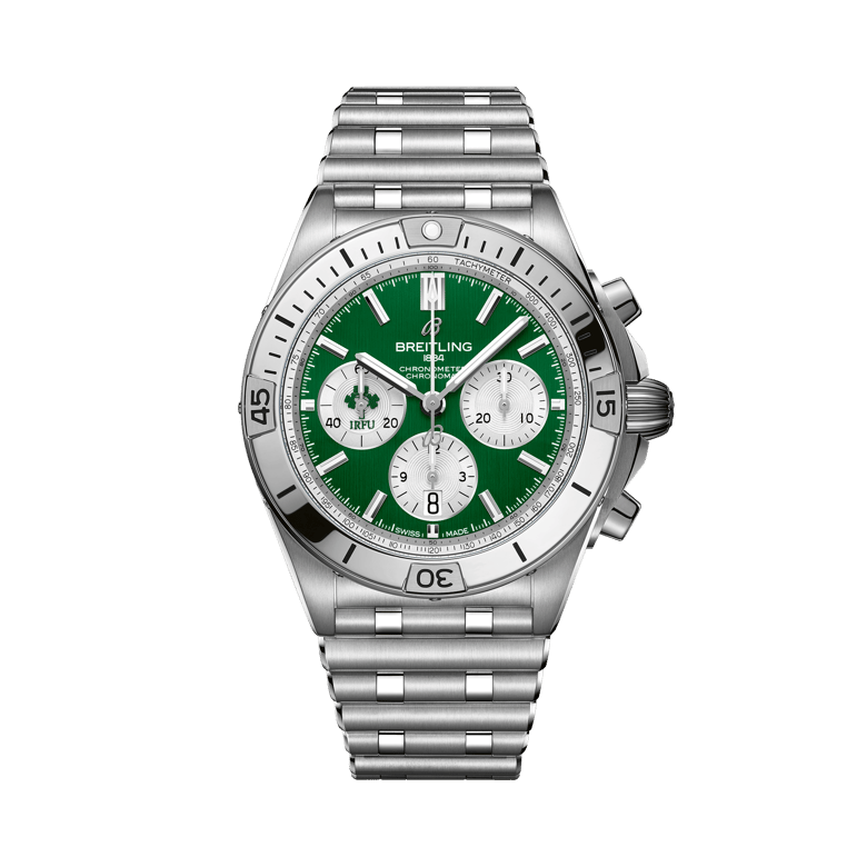 Chronomat B01 42 Six Nations Ireland, reference AB0134A91L1A1. Link to product details.