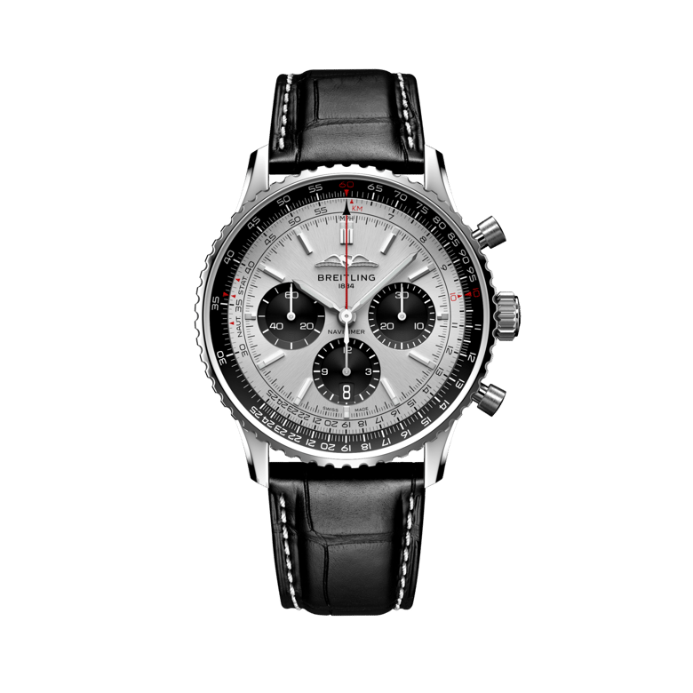 Navitimer B01 Chronograph 43, reference AB0138241G1P1. Link to product details.