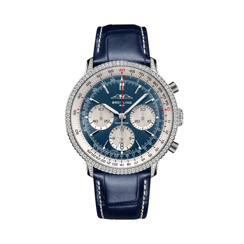 Navitimer B01 Chronograph 41, reference AB0139631C1P1. Link to product details.