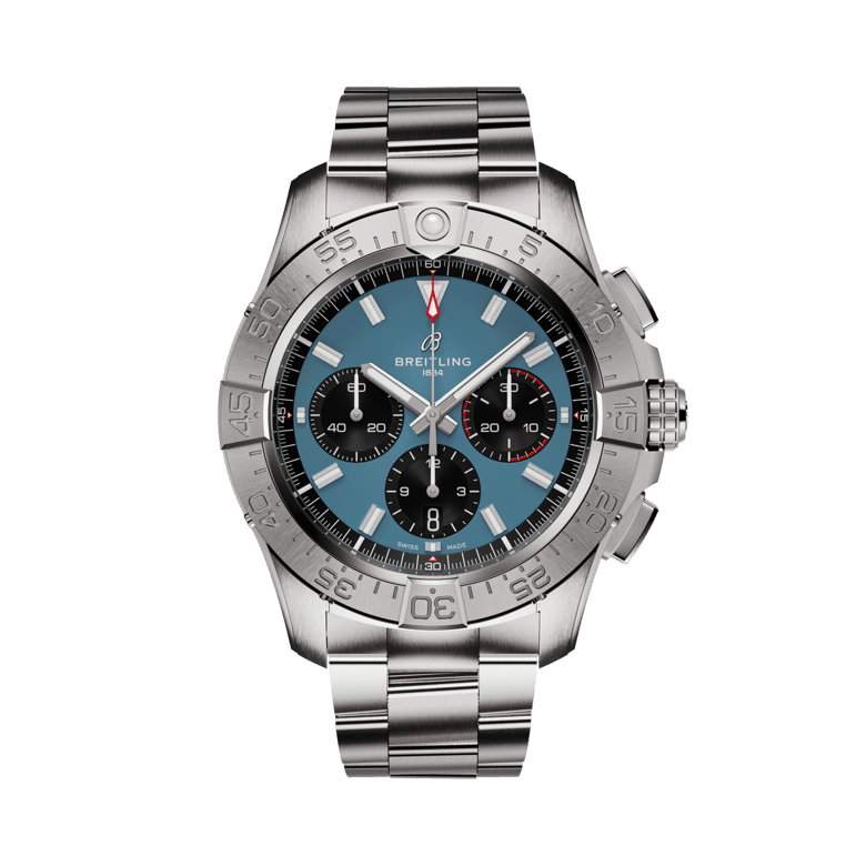 Avenger B01 Chronograph 44, reference AB0147101C1A1. Link to product details.