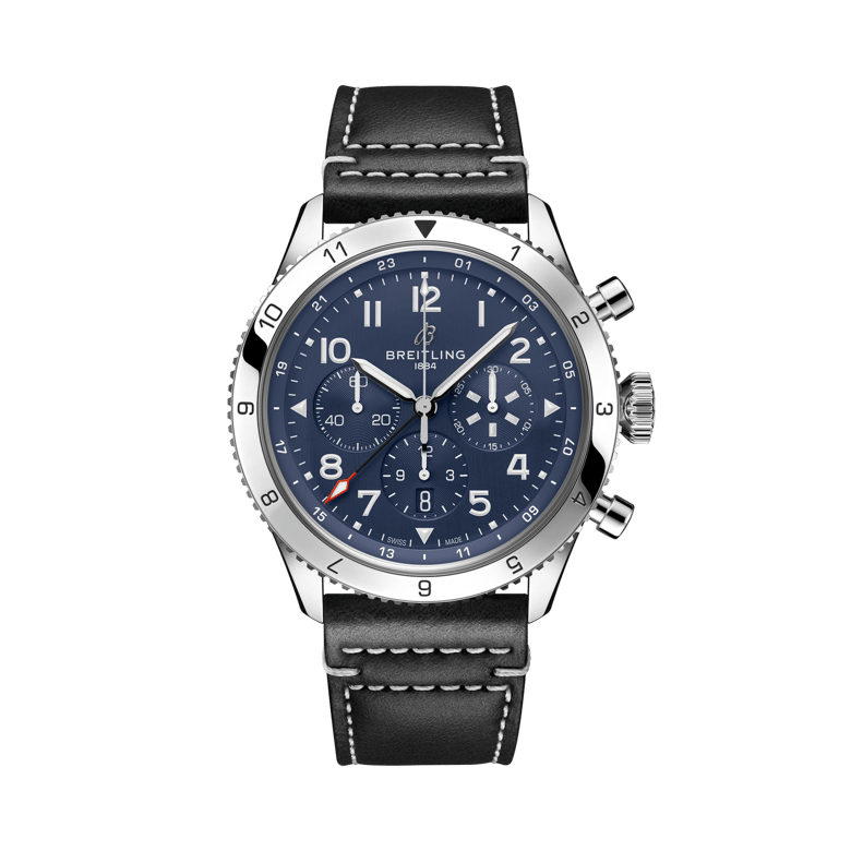 Super AVI B04 Chronograph GMT 46 Tribute to Vought F4U Corsair, reference AB04451A1C1X1. Link to product details.