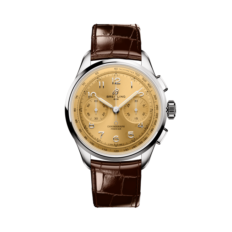 Premier B09 Chronograph 40, reference AB0930F51H1P1. Link to product details.