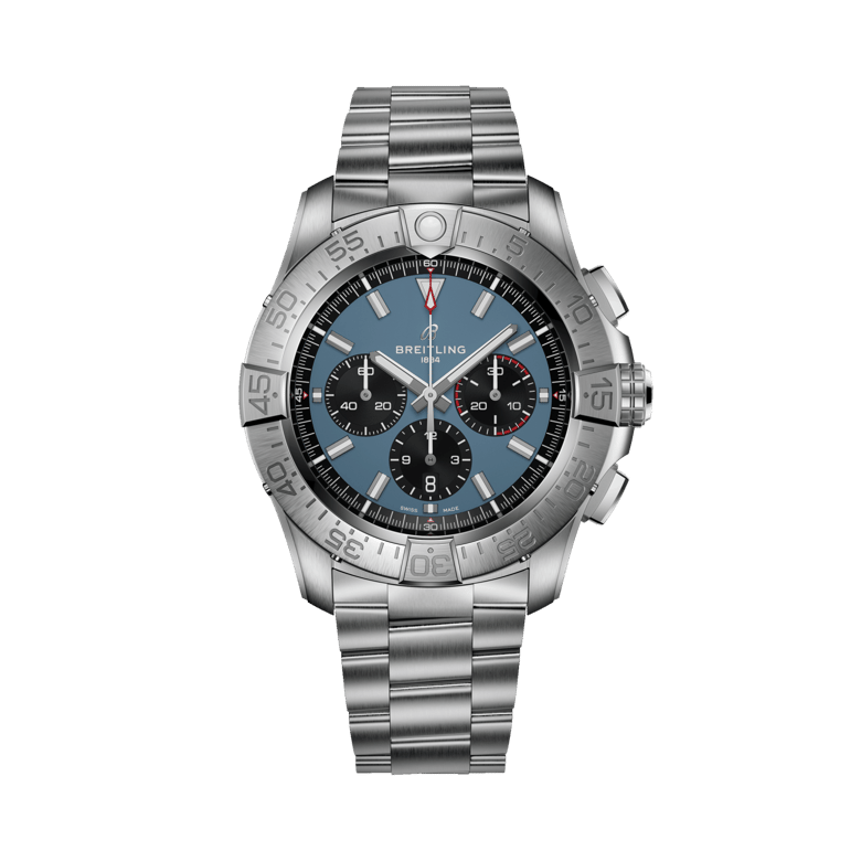 Super Avenger B01 Chronograph 46, reference EB0148101C1E1. Link to product details.