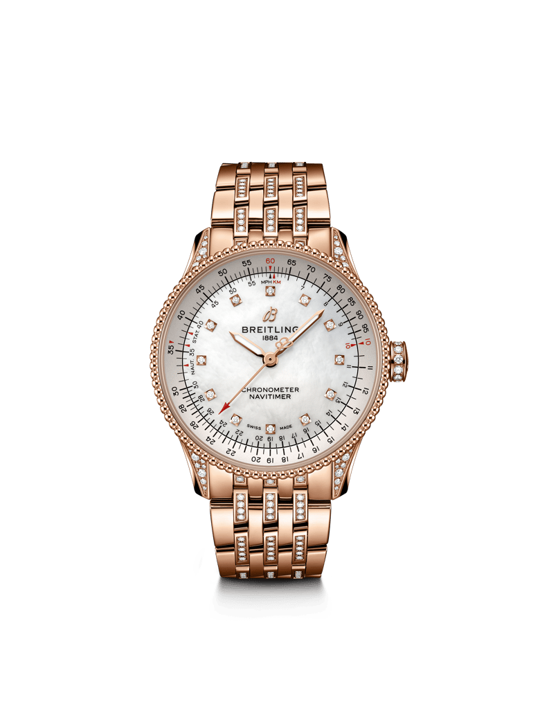 Navitimer Automatic 35, reference R17395721G1T1. Link to product details.