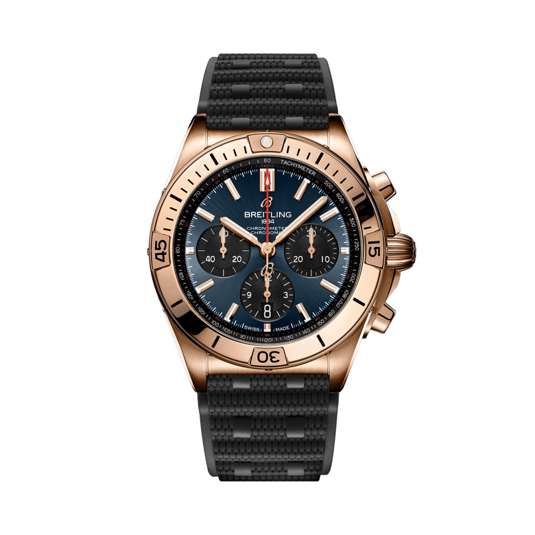 Chronomat B01 42 Super Bowl LVIII, reference RB01343A1C1S1. Link to product details.