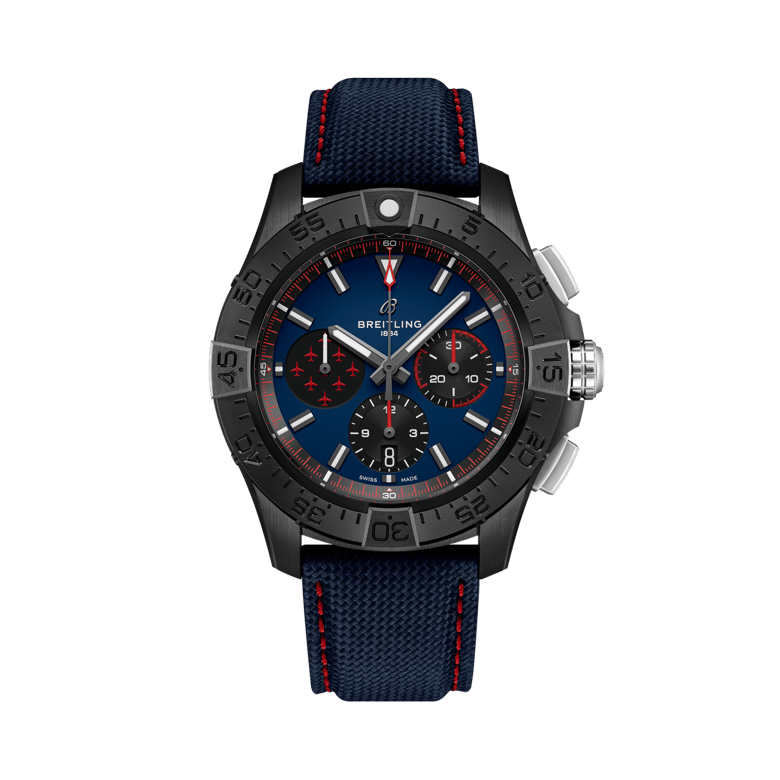 Avenger B01 Chronograph 44 Night Mission Red Arrows, reference SB01475A1C1X1. Link to product details.