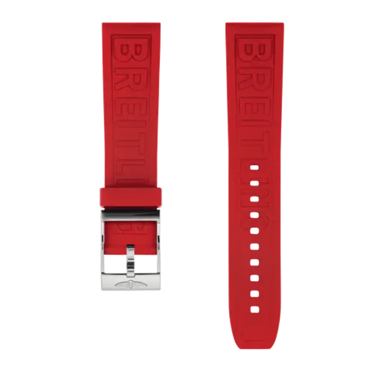 Red Diver Pro rubber strap, reference 180S. Link to product details.