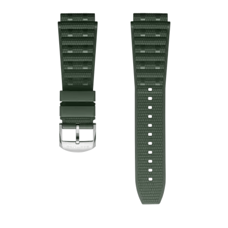 Green Rouleaux rubber strap, reference 345S. Link to product details.