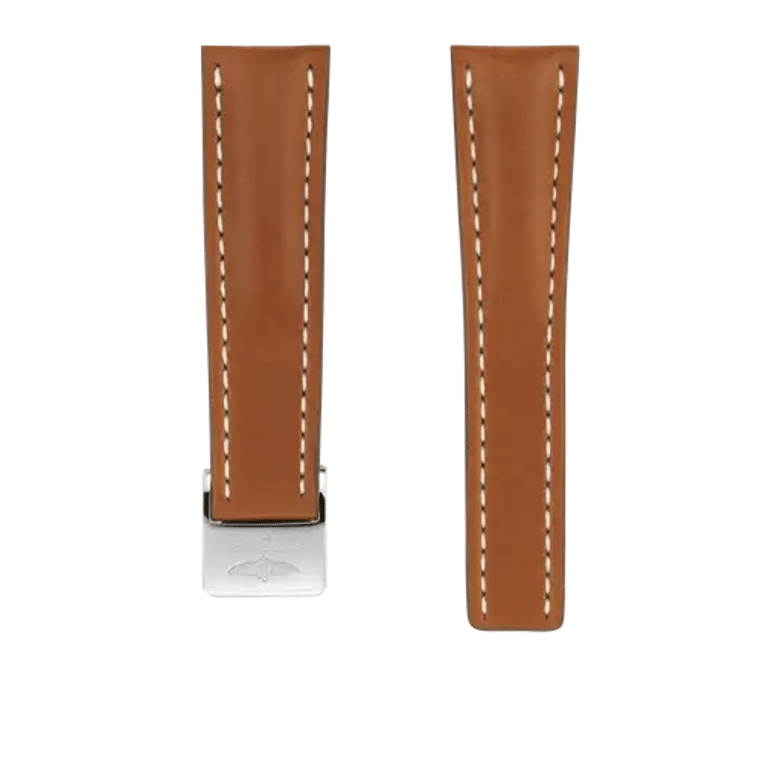 Gold novo nappa calfskin leather strap, reference 440X. Link to product details.