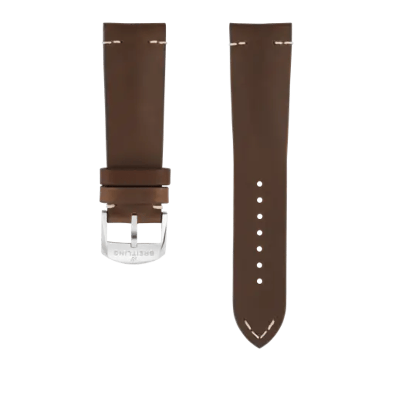 Brown drakkar calfskin leather strap, reference 525X. Link to product details.
