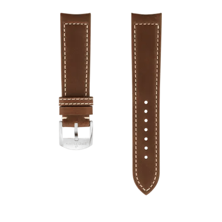 Brown drakkar calfskin leather strap, reference 538X. Link to product details.