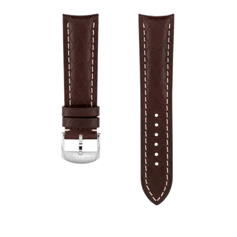 Brown Bali calfskin leather strap, reference 556X. Link to product details.