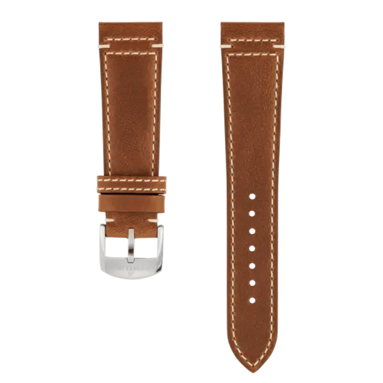 Brown drakkar calfskin leather strap, reference 557X. Link to product details.