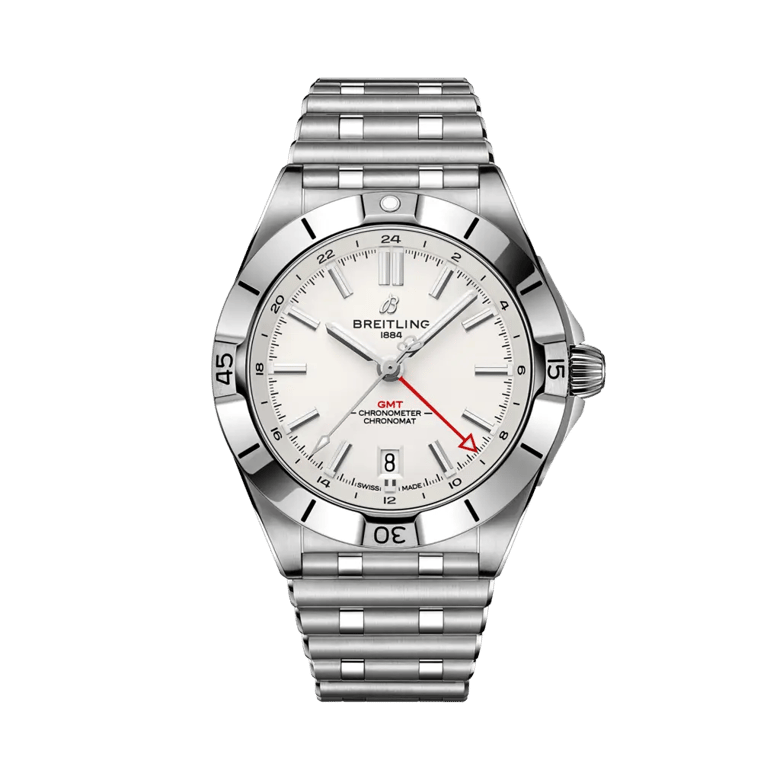 Chronomat Automatic GMT 40, reference A32398101A1A1. Link to product details.