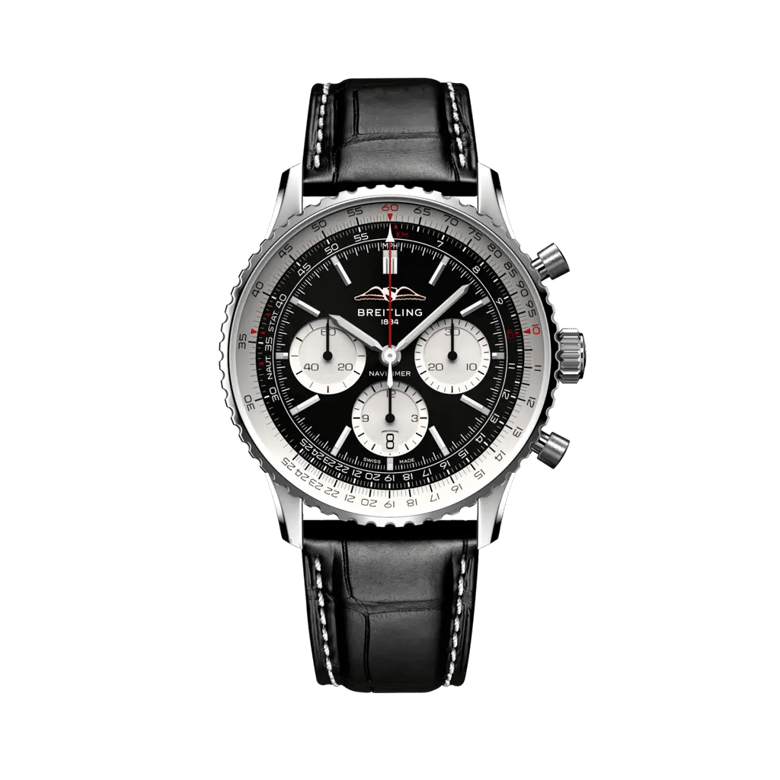 Navitimer B01 Chronograph 43, reference AB0138211B1P1. Link to product details.