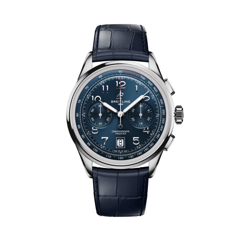 Premier B01 Chronograph 42, reference AB0145171C1P2. Link to Premier collection.