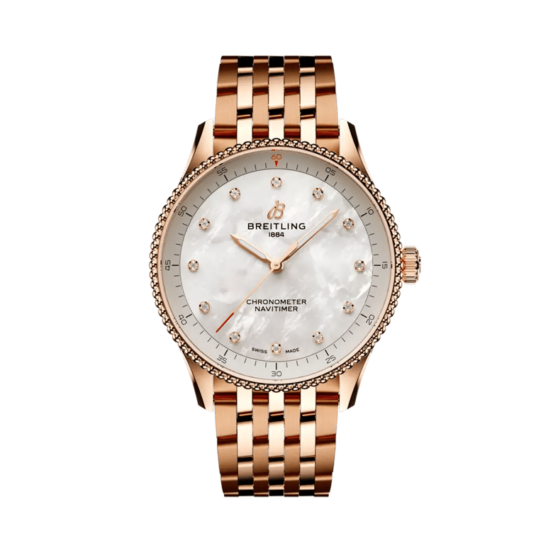 Navitimer 32, reference R77320E61A1R1. Link to product details.